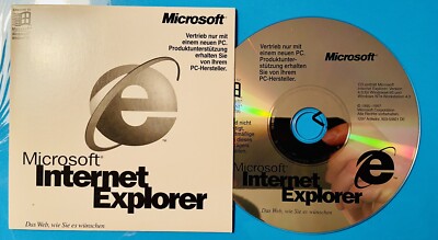 Microsoft Internet Explorer 4.0 CD Nostalgie 90iger Jahre in Papphülle