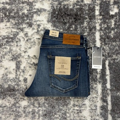 JACK & JONES Slim Glenn JJGLENN Herren Jeans Hose W32 L32 Blau NEU