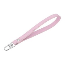 Leather Wristlet Strap, PU Leather Wristlet Keychain Strap Pink
