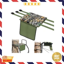 Tree Stand Seat Replacement with Pocket, Universal Memory Foam Adjustable Strap.