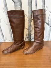 Vero Cuoio Knee High Leather Boots Size 7 Col...