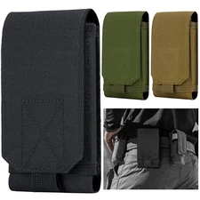 Tactical Army MOLLE Bag Hook Loop Belt Pouch Holster Case For iPhone Cell Phones