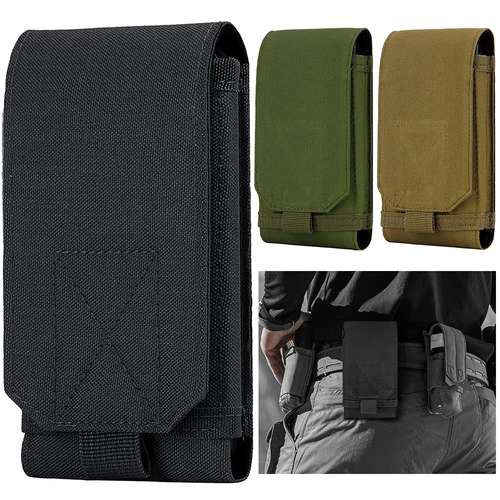 Tactical Army MOLLE Bag Hook Loop Belt Pouch Holster Case For iPhone Cell Phones
