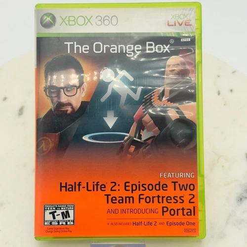 Valve The Orange Box Xbox 360 Video Game Half Life 2 Portal Team Fortress 2 NTSC