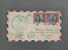 1928 Boston to Bangkok Thailand Bombay Burmah Trade Co Sign by Captain