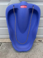 Vintage Rubbermaid Snow Sled Model 2101 Blue Made In The USA! Great Condition!