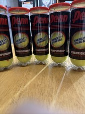 Penn Championship Tennis Balls Regular Duty, New 5 Cans 15 Balls