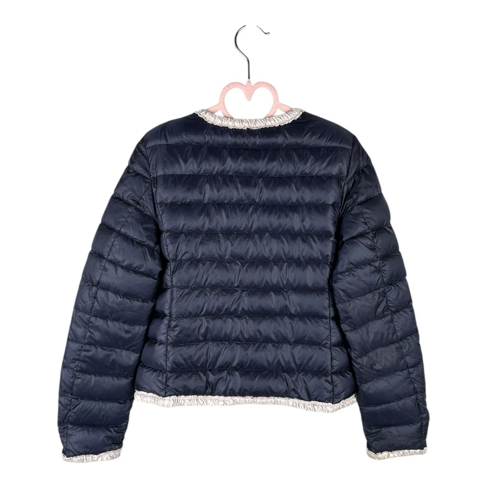 Девочек Kids MONCLER Flavienne Giubbotto пуховик свет куртка синий темно-синий с подкладкой - Изображение 2 из 4