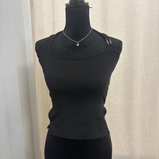 Women's Black Crop-top