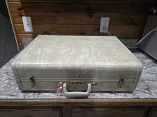 Samsonite 1950s Vintage Luggage Suitcase Marbled In Amazing Condition