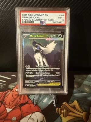 2025 Pokemon Mega Evolution Mega Absol ex SIR #180/132 MEG EN PSA 9 MINT