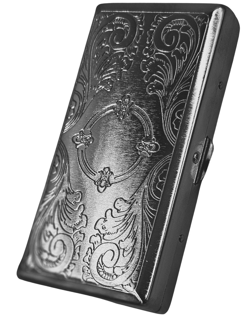 iphone case cigarette holder Retro Cigarette Case Victorian Style Metal Holder for ET-S120, Silver