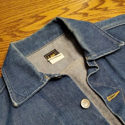 Vintage 70s 80s Lee Riders Denim Trucker Jacket 101-J Made USA