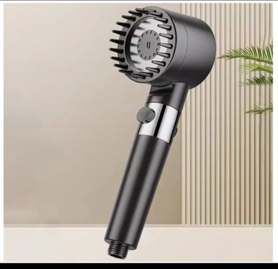  Cocolia Handheld Filtered Shower Head Massage 3-speed Mode Black New