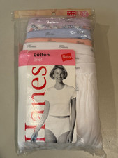2005 Hanes Women's 100 Cotton Brief -Style  PP40AD 6 Pair Value Pack -Size 10