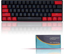 PBT Keycaps 60 Percent, 61 Key Custom Keycaps with Key Puller for Cherry MX Swit