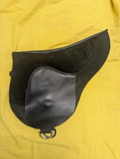 Trail Master Bareback Pad Black Leather  Suede w/ Stirrup Package