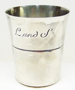 Tiffany & Co Makers Sterling Silver Shot Glass 2” Cup #23888 .925 Silver Jigger