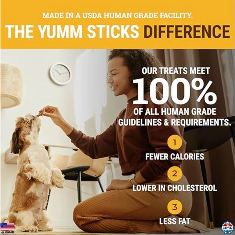 Etta Says! Yumm Sticks - Premium Chicken Jerky Dog Treats - 12 Count, USA Made - Imagem 4 de 4