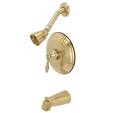 Kingston Brass KB363.AL Restoration Tub and Shower Trim Package - Brass