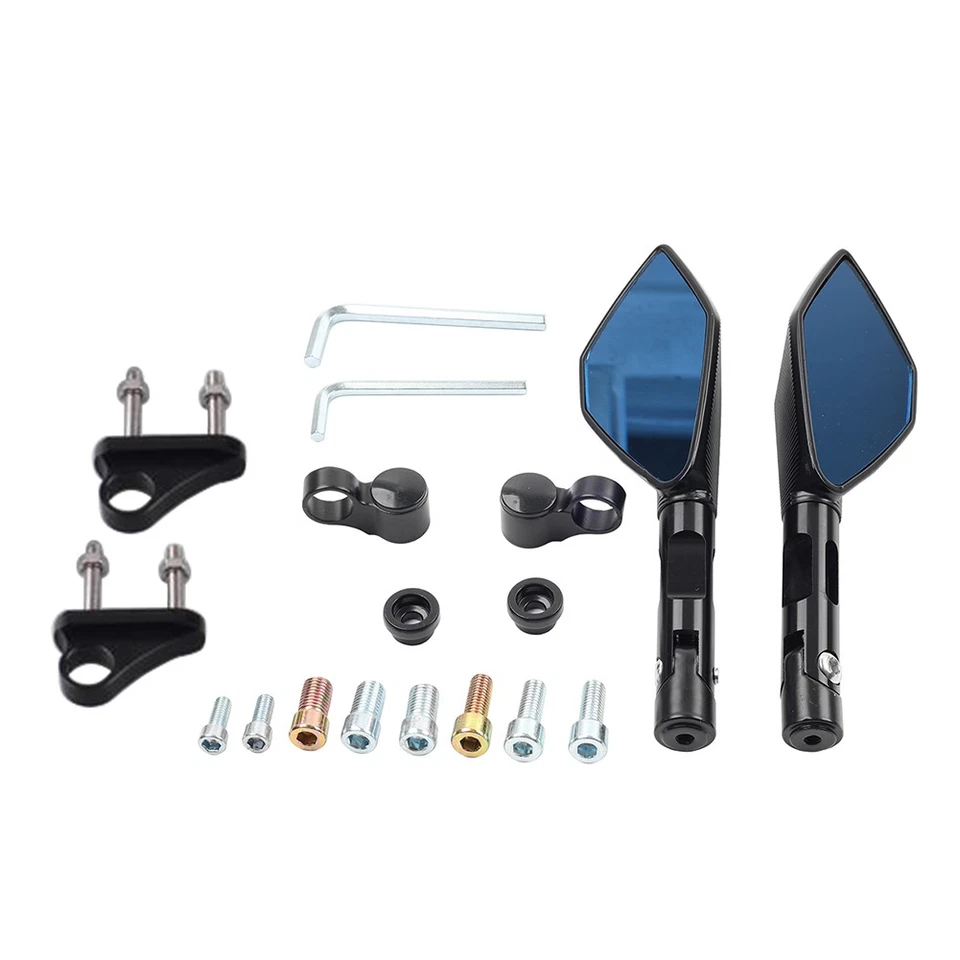 Espejos retrovisores laterales manillar para Yamaha FZ6 2006-08 YZF R1 2002-2008 YZF R6 Foto 4 de 4