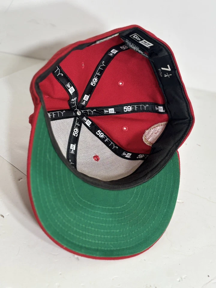 Paquete de 7 1/4 sombreros exclusivo de los Cardenales de San Luis de la década 1996 ASG visera verde rara Foto 4 de 4