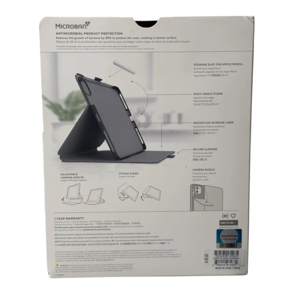 Speck Balance Folio Case for iPad Pro 11 (4th Gen) / Air (5th Gen) - Black - Image 2 of 4