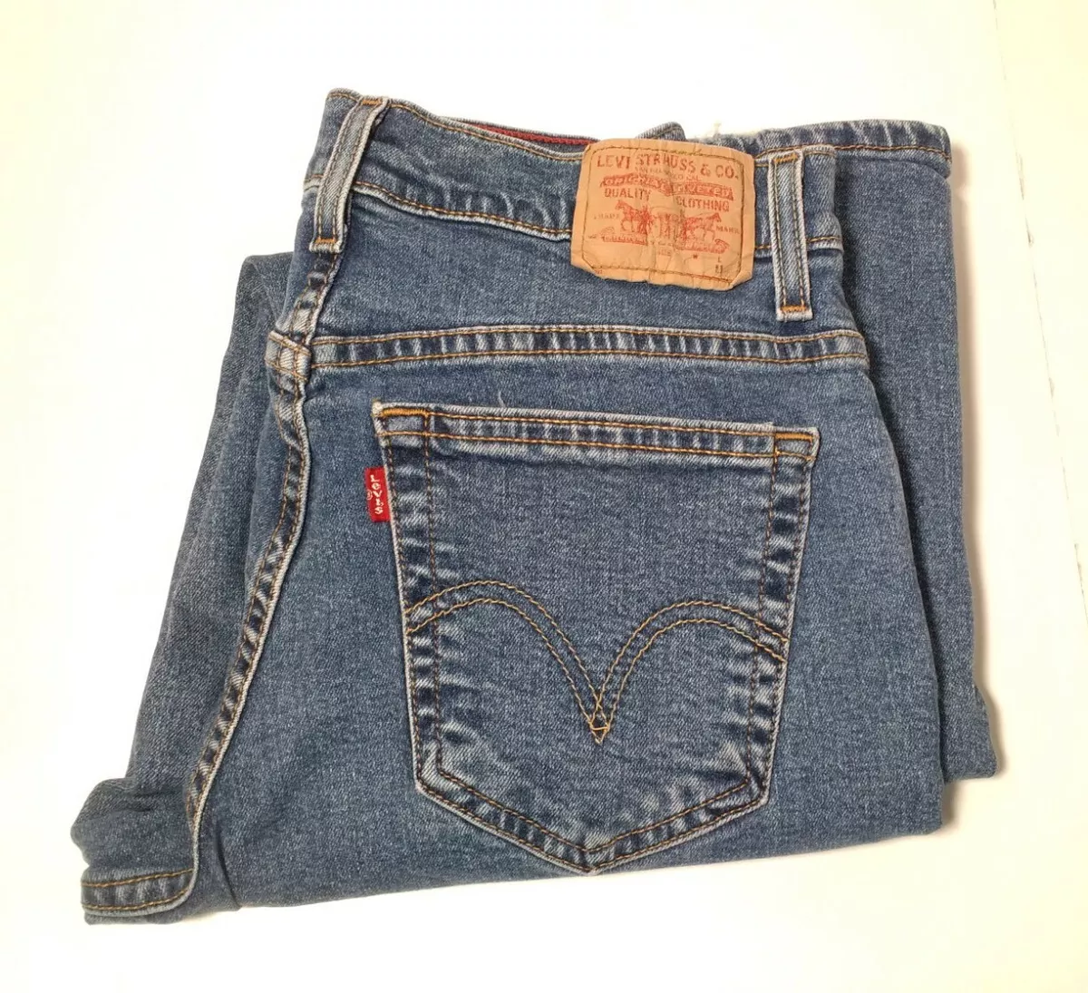 Levis 550 Classic Relaxed Bootcut Jeans Women s Sz 10 M 34x31 eBay