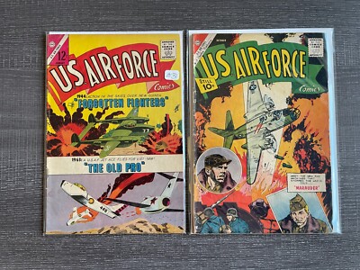 U.S. Air Force Comic Lot - 2 Book Lot - Mid Grade Lot (Charlton)