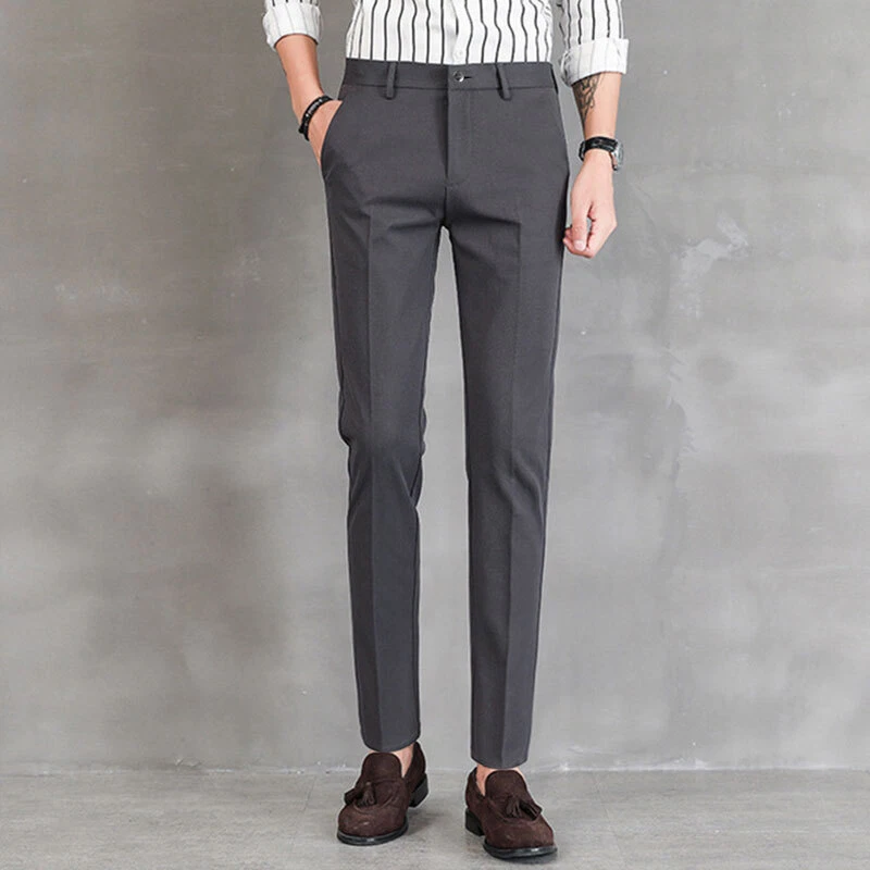 British Style High Waist Mens Pants: Slim Fit, Formal Wear For Office,  Wedding, & Social Events From Mengqiqi02, $15.29 | DHgate.Com