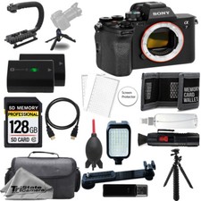 Sony a7 IV Mirrorless Camera 128GB Extra Battery LED Flash- ULTIMATE Kit