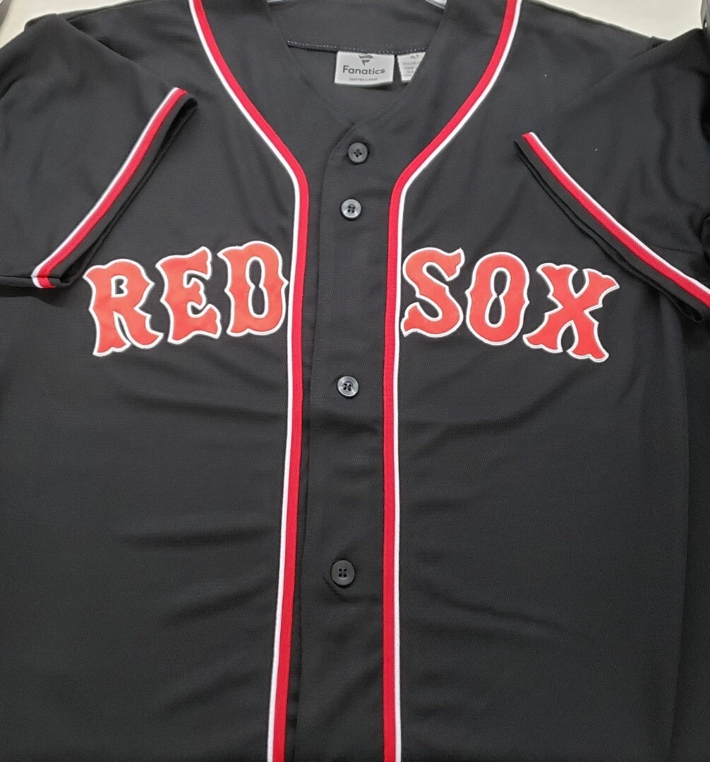 BOSTON RED SOX 2023 OFFICIAL MLB FANATICS BASEBALL TEAM JERSEY TALL BLACK  NEW