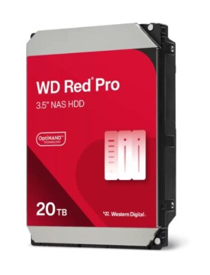 20TB Western Digital WD Red Pro NAS (7200RPM, 3.5'', SATA III, 512MB Cache)