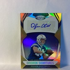 2018 CERTIFIED Dylan Cantrell #179 Gridiron Signatures Gold /25 CHARGERS
