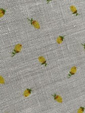 cotton Fabric Yellow bud flower 44" x 37  569