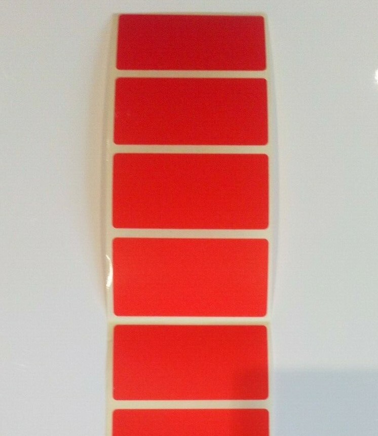 Etiquetas rojas de 2 x 1 pulgada 50 x 25 mm varias cantidades etiquetas baratas