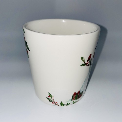 Pier 1 Christmas Snowman "Winter Wonderland" Coffee Mug Cup Ironstone - Picture 4 of 9