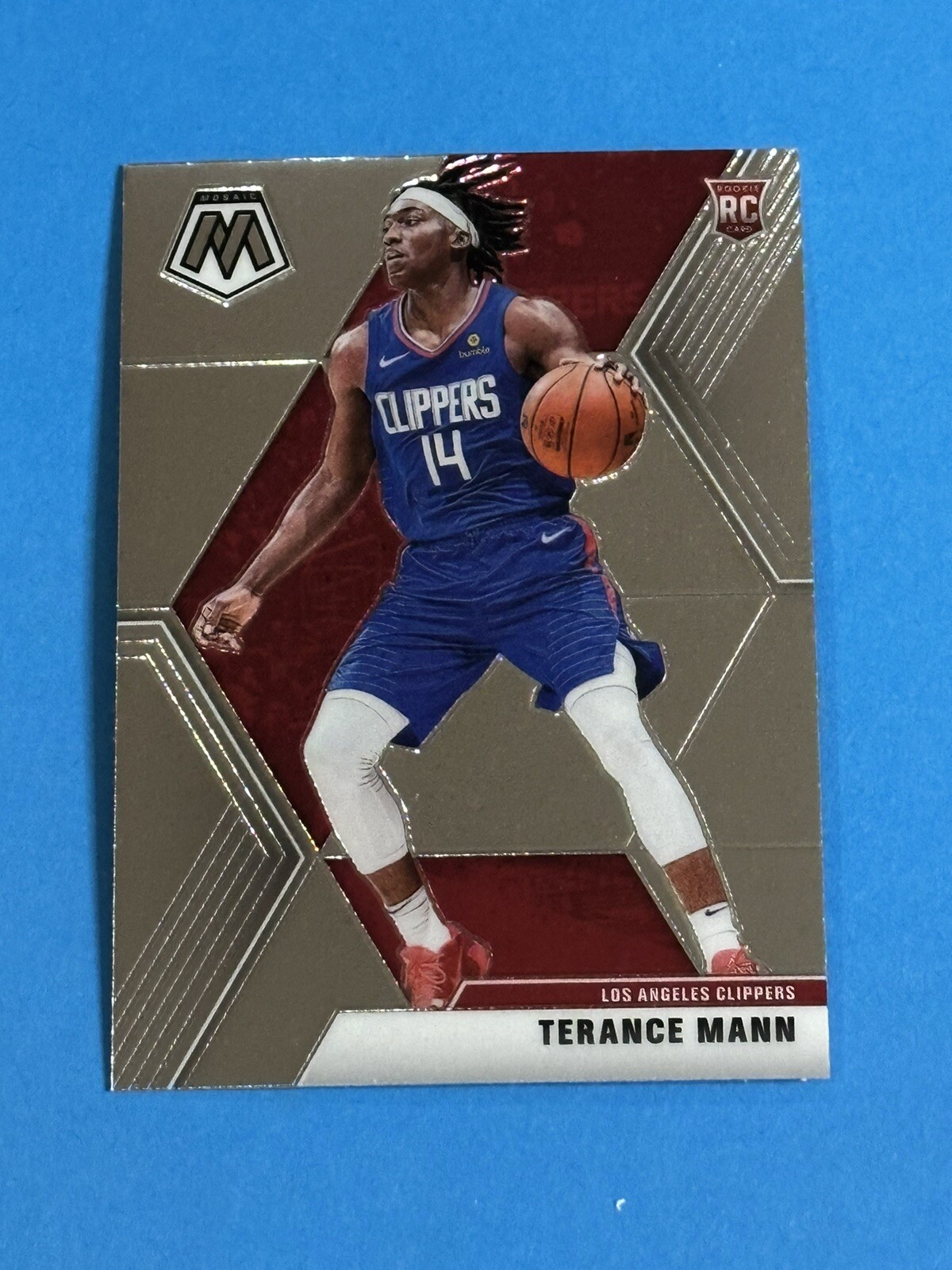 2019-20 Panini Mosaic Terance Mann Rookie #246 Los Angeles Clippers RC (V)