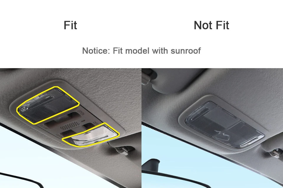 Par de lentes de lámpara de habitación de mapa de techo interior aptos para Honda CIVIC ACCORD PILOT CRV Foto 3 de 4