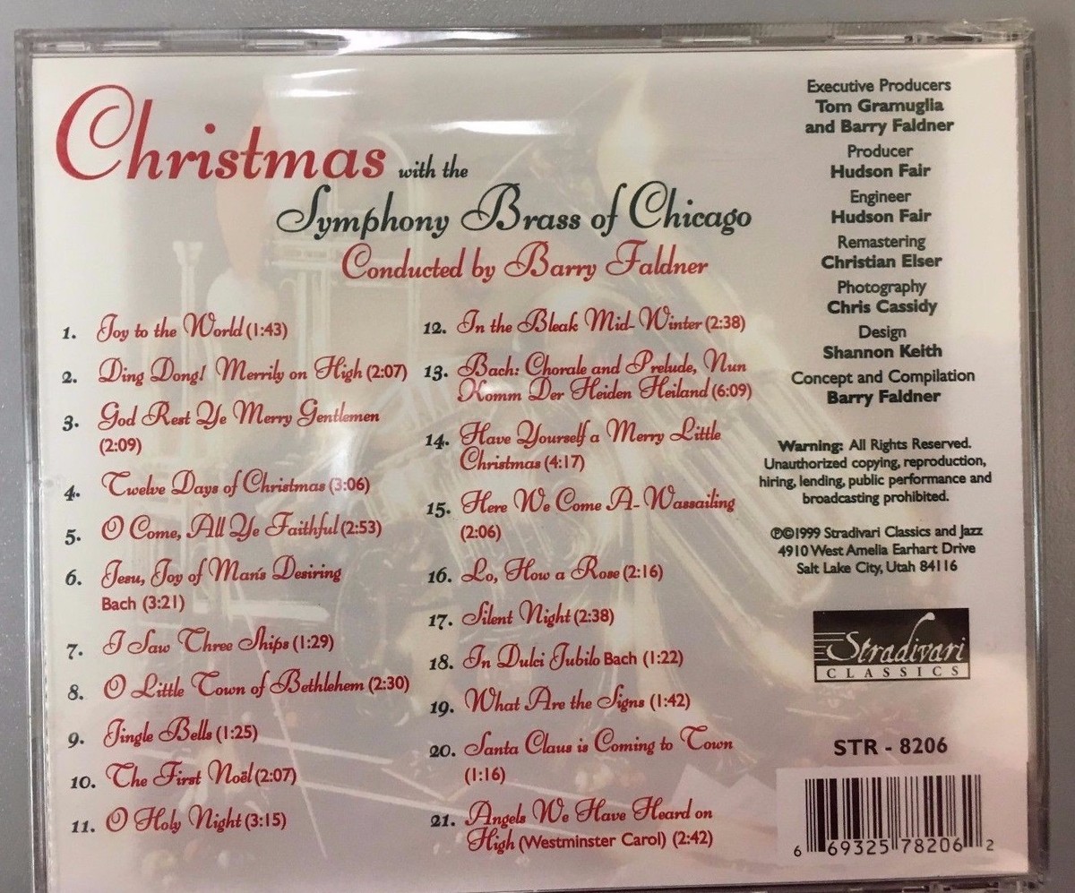 CHRISTMAS WITH THE SYMPHONIC BRASS OF CHICAGO CD 27779722827 CHRISTMAS WITH THE SYMPHONIC BRASS OF CHICAGO CD 27779722827