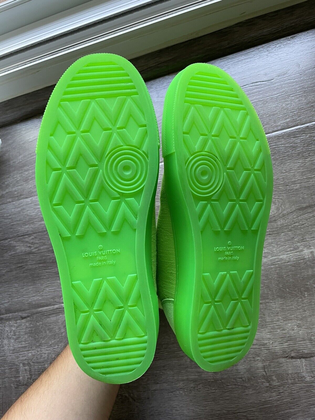 Louis Vuitton, Shoes, Louis Vuitton Mens Tattoo Sneaker Neon Green Size  75 Uk 85 Us Nib
