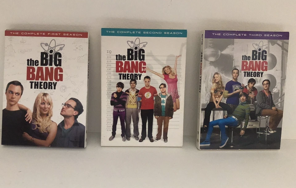 Great Condition! Season 1, 2, 3 BIG BANG THEORY DVD, hIlarious, Tons Of Fun Foto 2 de 4