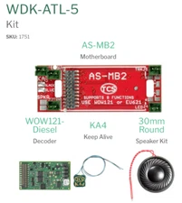 Train Control Sys TCS 1751 WOW KIT WDK-ATL-5 Sound Decoder Kit Atlas GP40 GP40-2