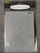 Darice Embossing Essentials Folder  1217-62 Large 5"x7" Wood Grain Scrapbooking