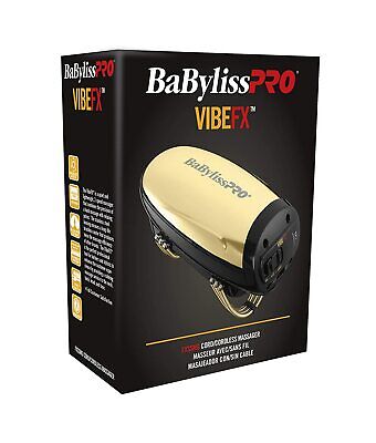 BaBylissPRO VIBEFX Cord/Cordless Massager (GOLD) 