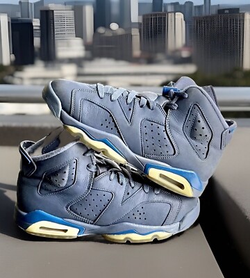AIR JORDAN 6 VI RETRO SNEAKERS DIFFUSED-BLUE BIG KIDS GRADE SCHOOLERS SIZE 4.5Y | eBay