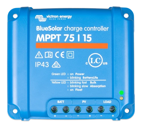 MPPT Solar Laderegler Victron 75/15 BlueSolar 12V 24V 75V 15A