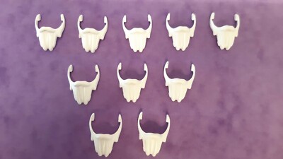 10x Playmobil weißer Bart Für Wikinger / Novelmore / Zwerg New Neu - Rar #2
