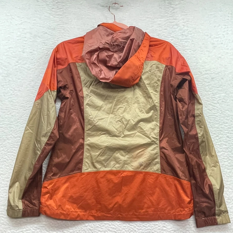 Merrell Jacket Womens Small Brown Orange Windbreaker Select X Dry Hooded Outdoor - Image 2 of 4