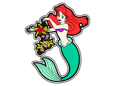 Ariel Under The Sea Animated Cartoon Sticker Waterproof Vinyl Decal Die-Cut Car